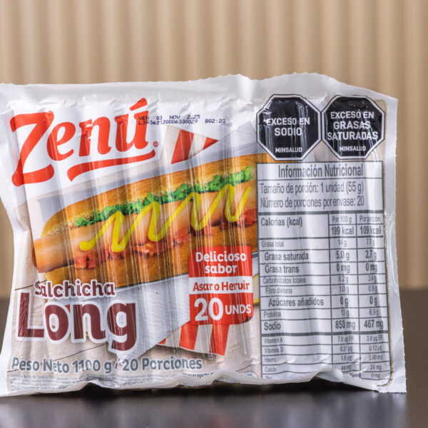 SALCHICHA LONG ZENU X 40 UND