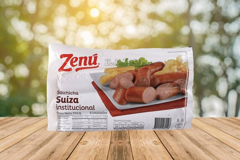 SALCHICHA SUIZA ZENU X 8 UND