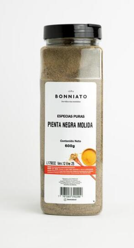 PIMIENTA NEGRA MOLIDA BONNIATO